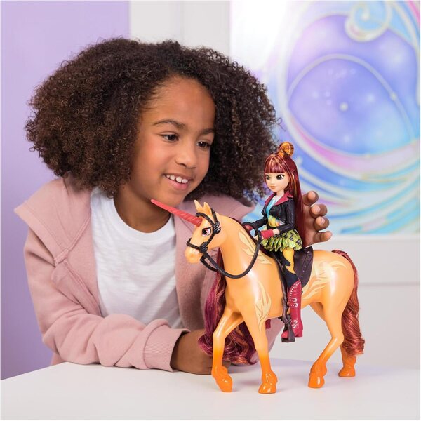 Unicorn Academy Valentina bambola da vestire 24 cm con 5 accessori per gioco creativo