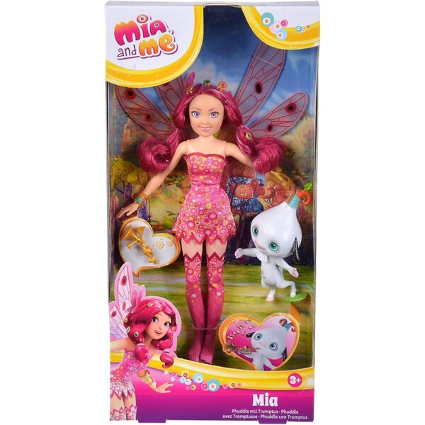 Simba Mia and Me bambola da vestire Phuddle con Ali Mobili e Accessori, 23 cm