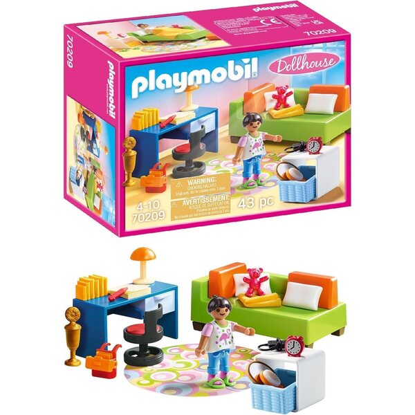 PLAYMOBIL Dollhouse 70209 - Jugendzimmer con Figura Femminile e Accessori, dai 4 Anni