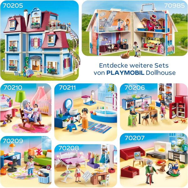 PLAYMOBIL Dollhouse 70209 - Jugendzimmer con Figura Femminile e Accessori, dai 4 Anni