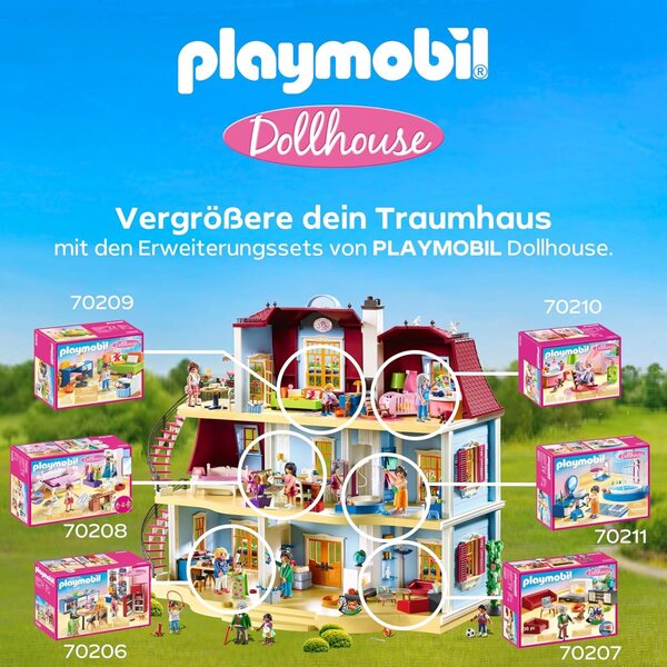 PLAYMOBIL Dollhouse 70209 - Jugendzimmer con Figura Femminile e Accessori, dai 4 Anni