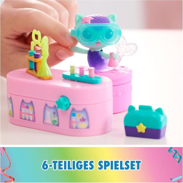 DREAMWORKS GABBY'S DOLLHOUSE – Bobble-Kitty-Set mit Möbeln und Zubehör, ab 3 Jahren
