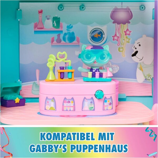 DREAMWORKS GABBY'S DOLLHOUSE – Bobble-Kitty-Set mit Möbeln und Zubehör, ab 3 Jahren