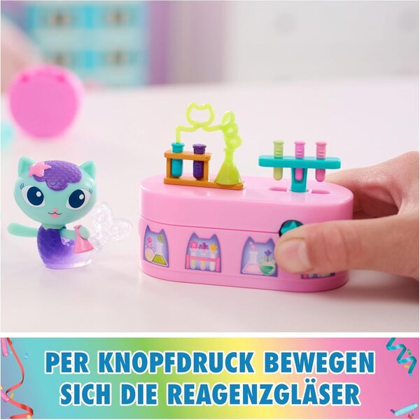 DREAMWORKS GABBY'S DOLLHOUSE – Bobble-Kitty-Set mit Möbeln und Zubehör, ab 3 Jahren