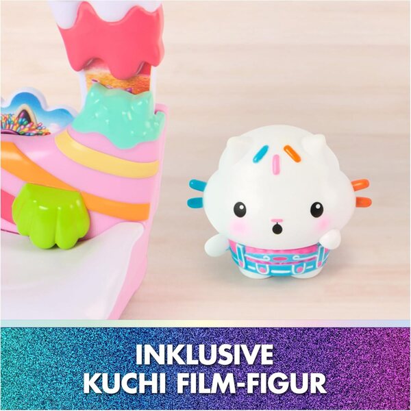 DREAMWORKS GABBY'S DOLLHOUSE: Der Film – Spielset mit Balkon und Kuchi-Figur für Kinder ab 3 Jahren