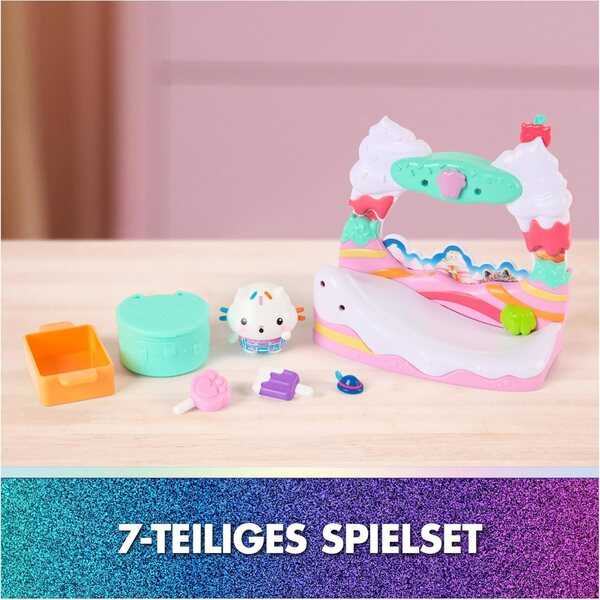 DREAMWORKS GABBY'S DOLLHOUSE: Der Film – Spielset mit Balkon und Kuchi-Figur für Kinder ab 3 Jahren