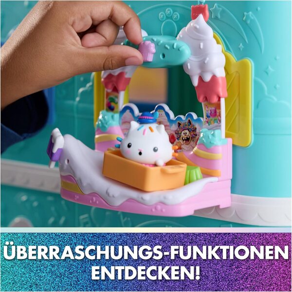 DREAMWORKS GABBY'S DOLLHOUSE: Der Film – Spielset mit Balkon und Kuchi-Figur für Kinder ab 3 Jahren