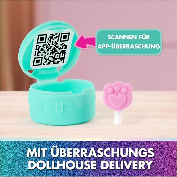 DREAMWORKS GABBY'S DOLLHOUSE: Der Film – Spielset mit Balkon und Kuchi-Figur für Kinder ab 3 Jahren
