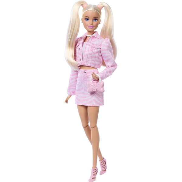 Barbie Deluxe Style Puppe Nr. 9 in rosa Denim mit Accessoires und Perlenschmuck