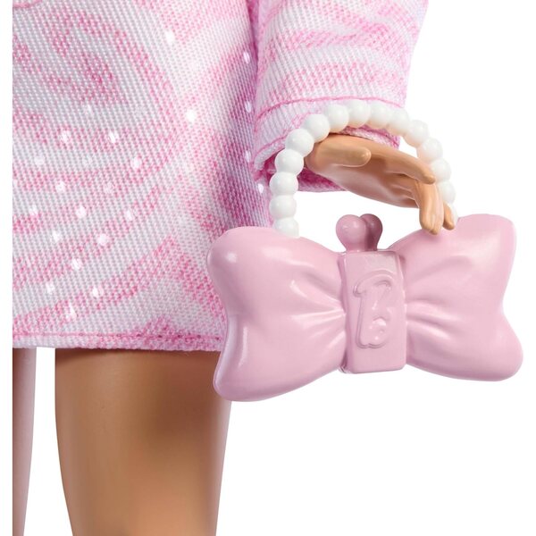 Barbie Deluxe Style Puppe Nr. 9 in rosa Denim mit Accessoires und Perlenschmuck