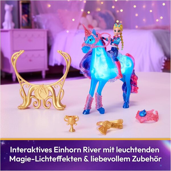 Unicorn Academy Isabel & River – Set mit magischen Lichtern und Zubehör für Kinder ab 4 Jahren