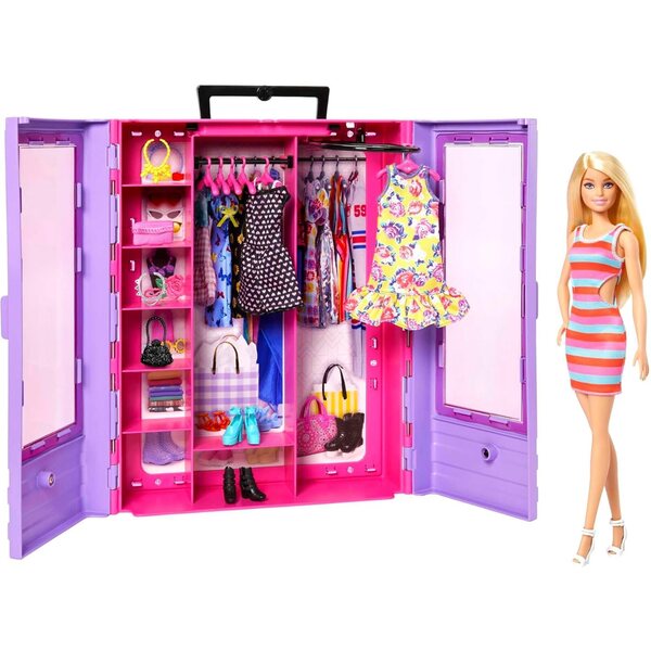 Barbie Fashionistas Ultimate Guardaroba con pupa, abiti e accessori