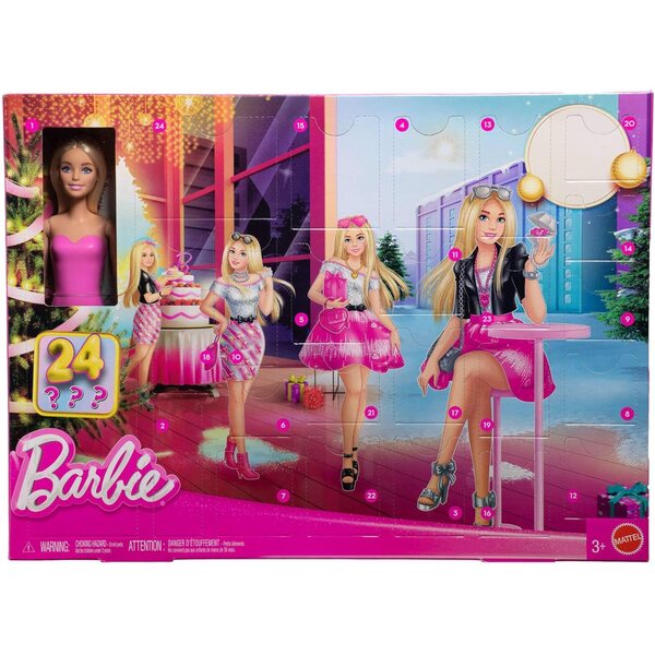 Barbie Calendario Avvento con 24 vestiti, accessori e cucciolo per bambine
