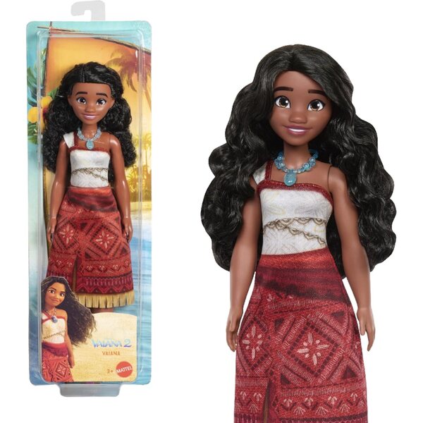 Mattel Vaiana Disney Vaiana 2 Modepuppe mit Accessoires und abnehmbarem Kleid