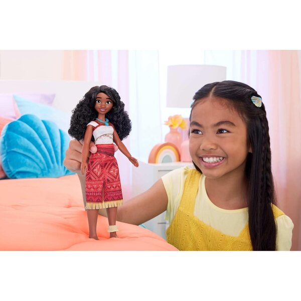 Mattel Vaiana bambola moda Disney Vaiana 2 con accessori e abito rimovibile