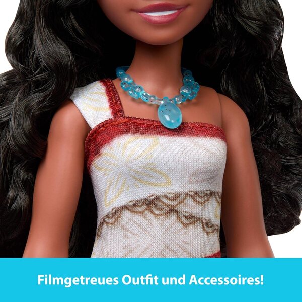Mattel Vaiana bambola moda Disney Vaiana 2 con accessori e abito rimovibile