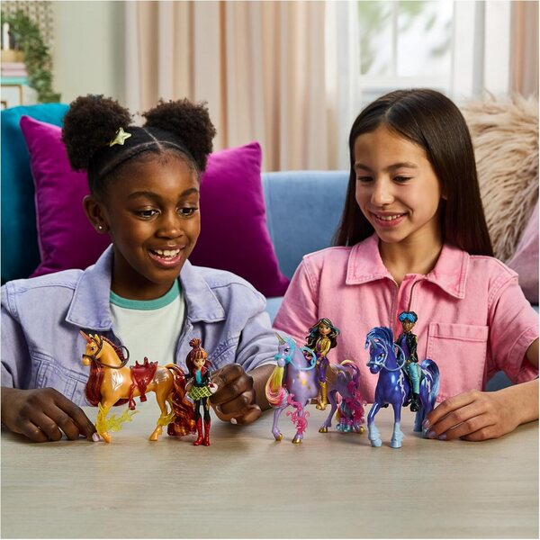 Unicorn Academy Sophia und Wildstar Pferd mit Originalzubehör 12 cm für Kinder