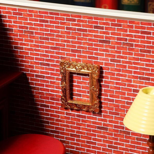 Set mit 18 Vintage-Minirahmen für Puppenhäuser aus Kunstharz, Miniaturdekorationen