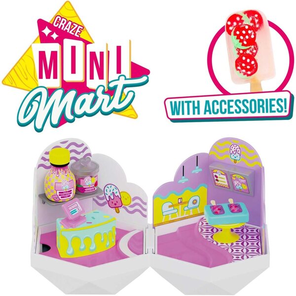 Craze MINI MART Mix Miniatur-Puppenhaus mit Zubehör, 1 von 6 Überraschungskapseln
