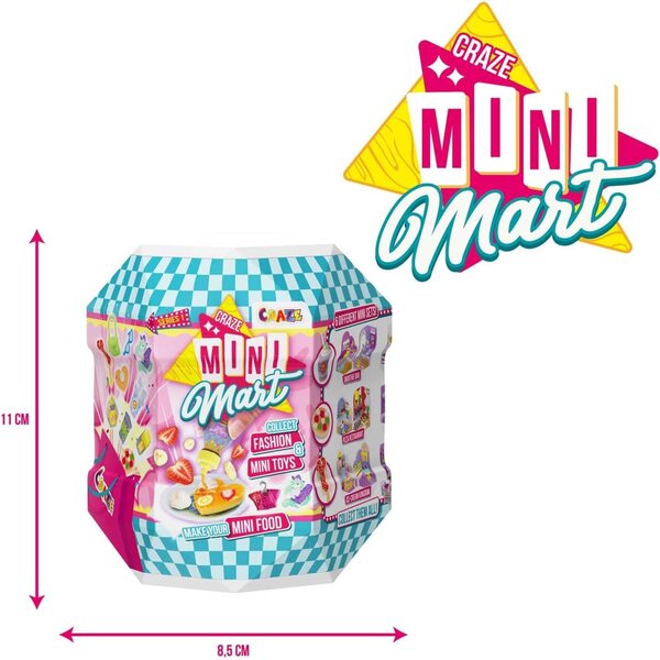Craze MINI MART Mix Miniatur-Puppenhaus mit Zubehör, 1 von 6 Überraschungskapseln