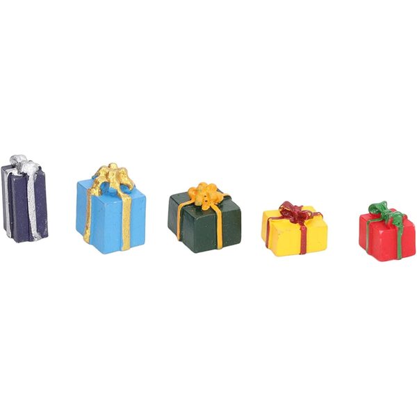 Fafeicy Miniature Scatole Regalo Natalizie in Resina per Casa delle Bambole 1:12