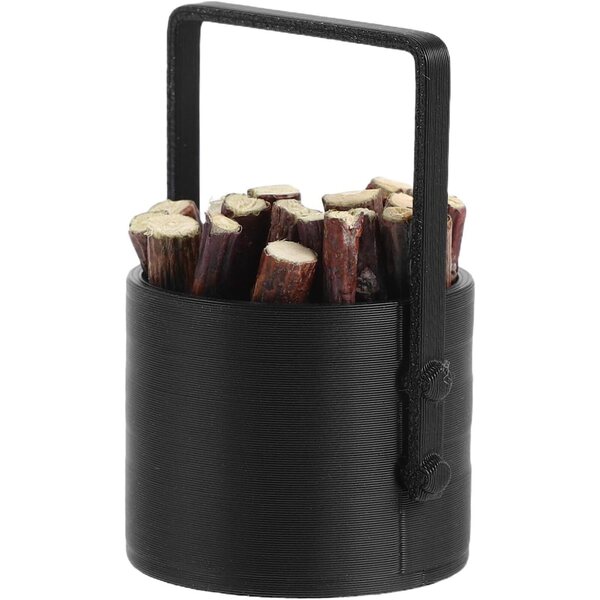 Set di cestini per legna da ardere in miniatura 1:12 di accessori camino casa delle bambole e decorazioni realistiche