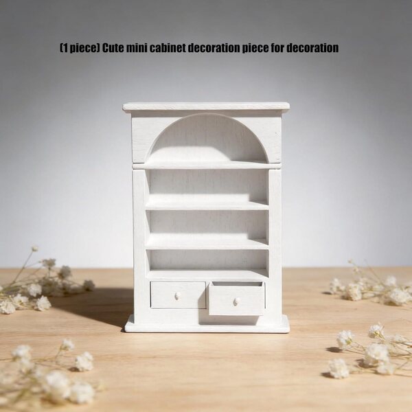 Bücherregal Miniatur 1:12 für Puppenhäuser – dekoratives Accessoire für Puppenhäuser