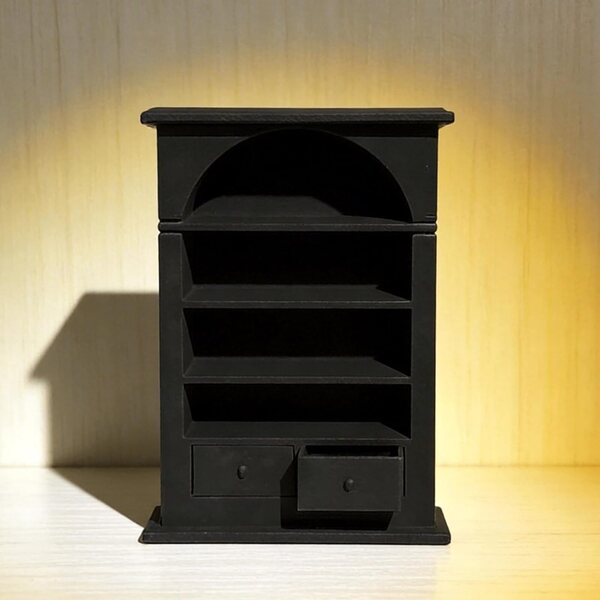 Bücherregal Miniatur 1:12 für Puppenhäuser – dekoratives Accessoire für Puppenhäuser