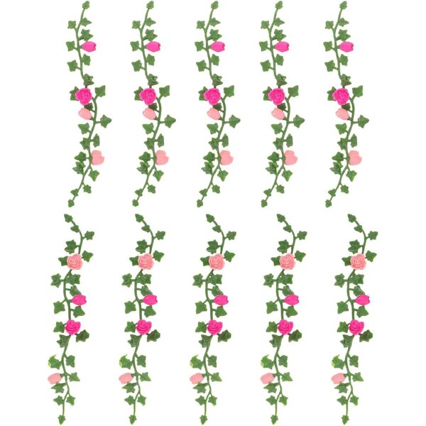 ibasnice Rankenpflanzen Miniature 10 pezzi per casa delle bambole e Diorami verde realistico