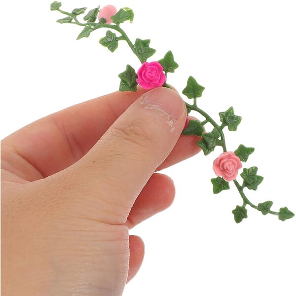 ibasnice Rankenpflanzen Miniature 10 pezzi per casa delle bambole e Diorami verde realistico