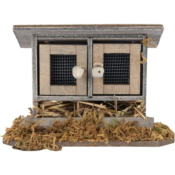 Miniatura pollaio 1:12 in Legno per casa delle bambole – Accessorio Perfetto