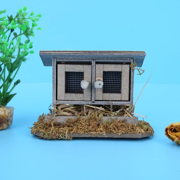 Miniatura pollaio 1:12 in Legno per casa delle bambole – Accessorio Perfetto