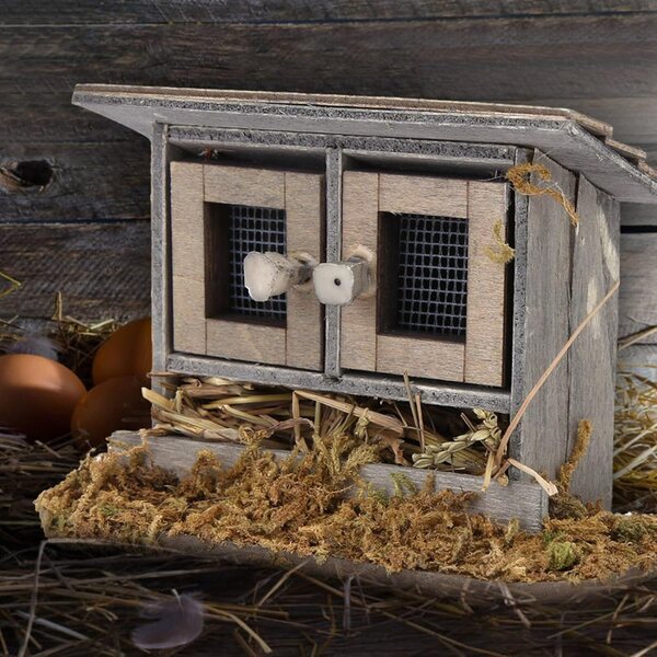 Miniatura pollaio 1:12 in Legno per casa delle bambole – Accessorio Perfetto