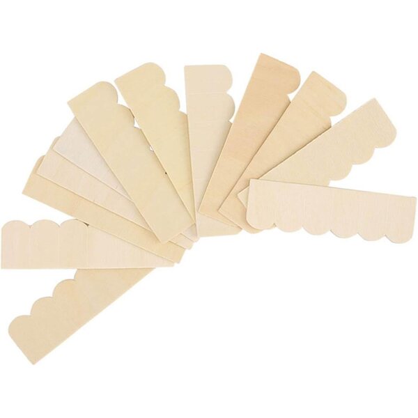 Tegole in legno Miniature 1:12 per Casa delle Bambole - Set 12 pezzi Burlywood