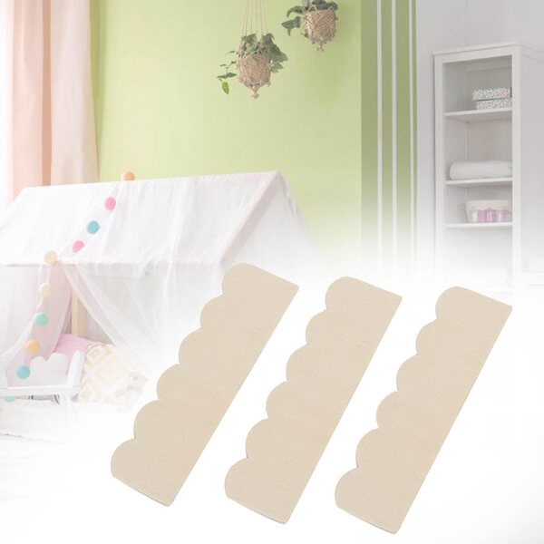 Tegole in legno Miniature 1:12 per Casa delle Bambole - Set 12 pezzi Burlywood