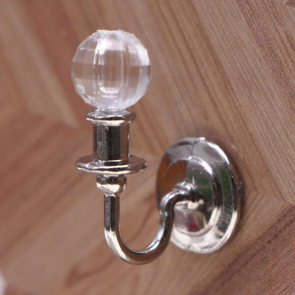 Lampada da Parete Miniatura in Cristallo per Case delle Bambole 1:12 Moderna e Resistente