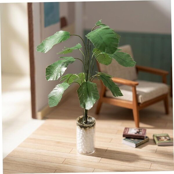 Set Miniature Piante Sukkulente 1:12 per Decorazioni Realistiche Casa delle Bambole