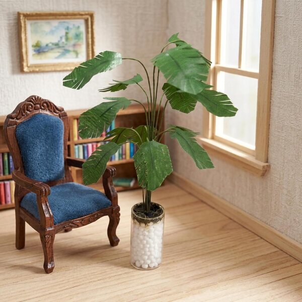 Set Miniature Piante Sukkulente 1:12 per Decorazioni Realistiche Casa delle Bambole
