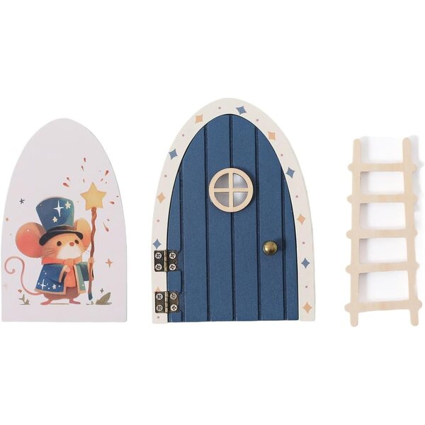 Fiabesca Porta delle Fate in Legno per Decorare Pareti e Stanze Bambini