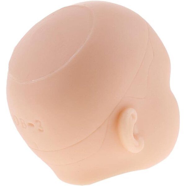 Testa di Bambola 1/6 per Pratica Trucco in Vinile con Snodo Sferico - Jiuvaso