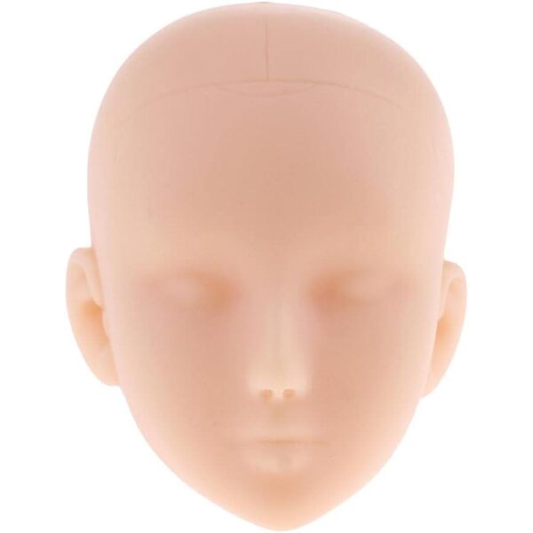 Testa di Bambola 1/6 per Pratica Trucco in Vinile con Snodo Sferico - Jiuvaso