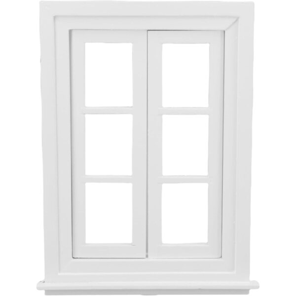 Finestra in Legno per Casa delle Bambole 1:12 con Design Realistico e Personalizzabile