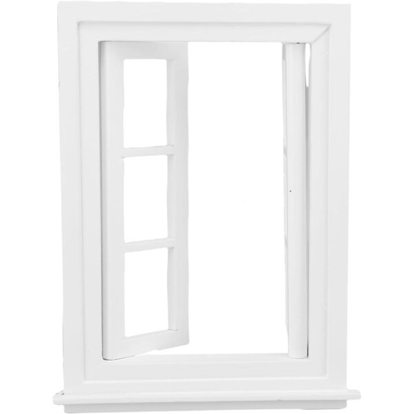Finestra in Legno per Casa delle Bambole 1:12 con Design Realistico e Personalizzabile