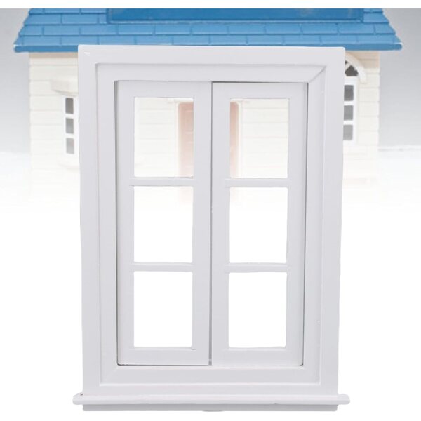 Finestra in Legno per Casa delle Bambole 1:12 con Design Realistico e Personalizzabile