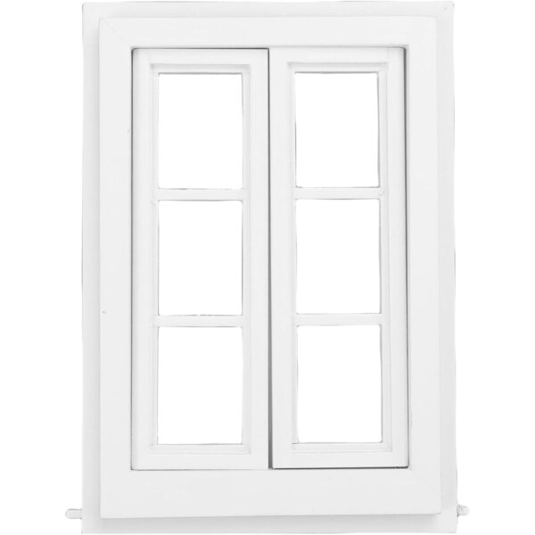 Finestra in Legno per Casa delle Bambole 1:12 con Design Realistico e Personalizzabile