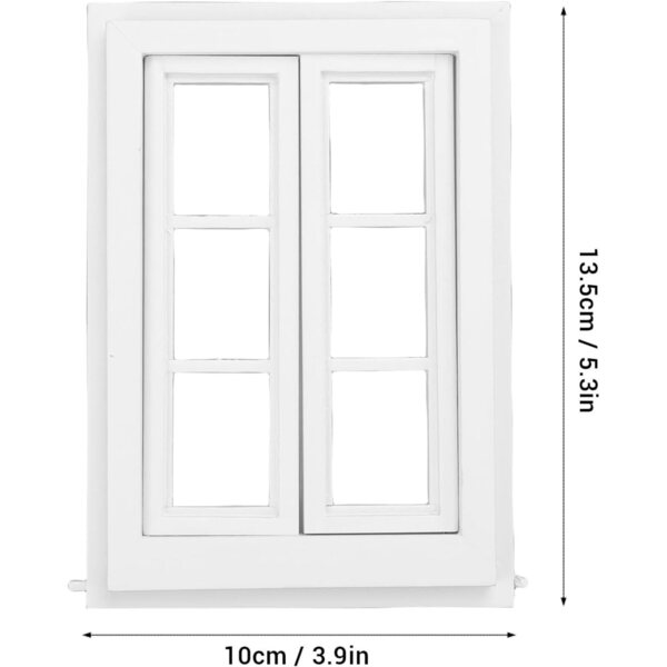 Finestra in Legno per Casa delle Bambole 1:12 con Design Realistico e Personalizzabile