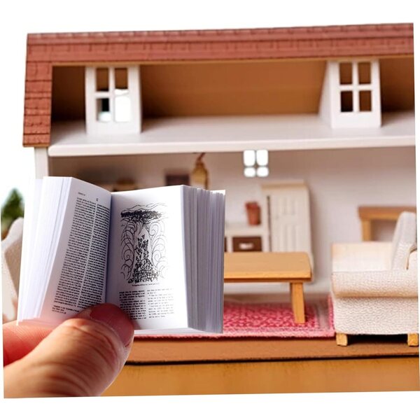 Miniaturbibbia dorata in scala 1:12 per decorazioni autentiche e DIY