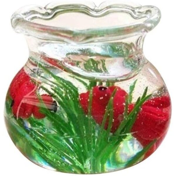 Accessori Miniatura per Casa delle Bambole Acquario in Resina 3x2cm per Bambini
