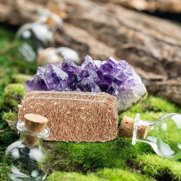 Mini decorazione di balle di fieno 7x3,7x3,1 cm per casa delle bambole, festa western, decorazione autunnale