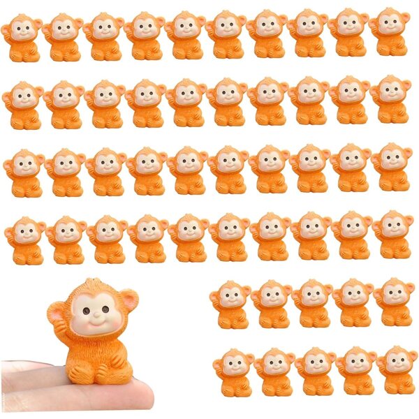 Set 50 Mini Animali in Resina per Decorazioni Giardino, Terrari e DIY Creativo